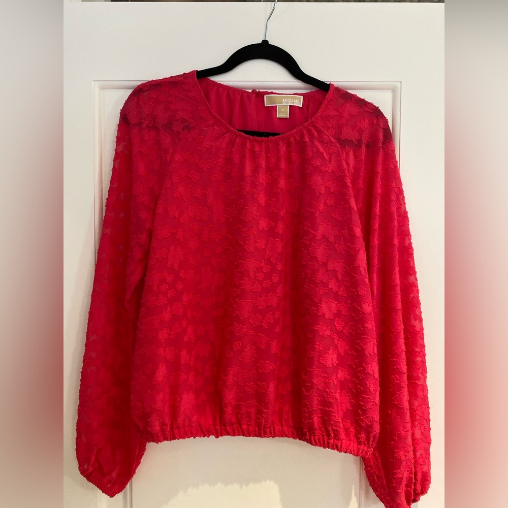 Michael Kors Blouse-Coral Red Size Medium
